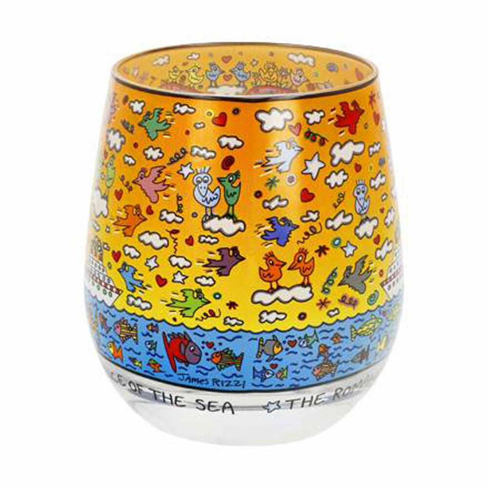 Goebel Lantern James Rizzi - Romance of the Sea, Tealight Holder, Candle Holder, Glass, 26103451