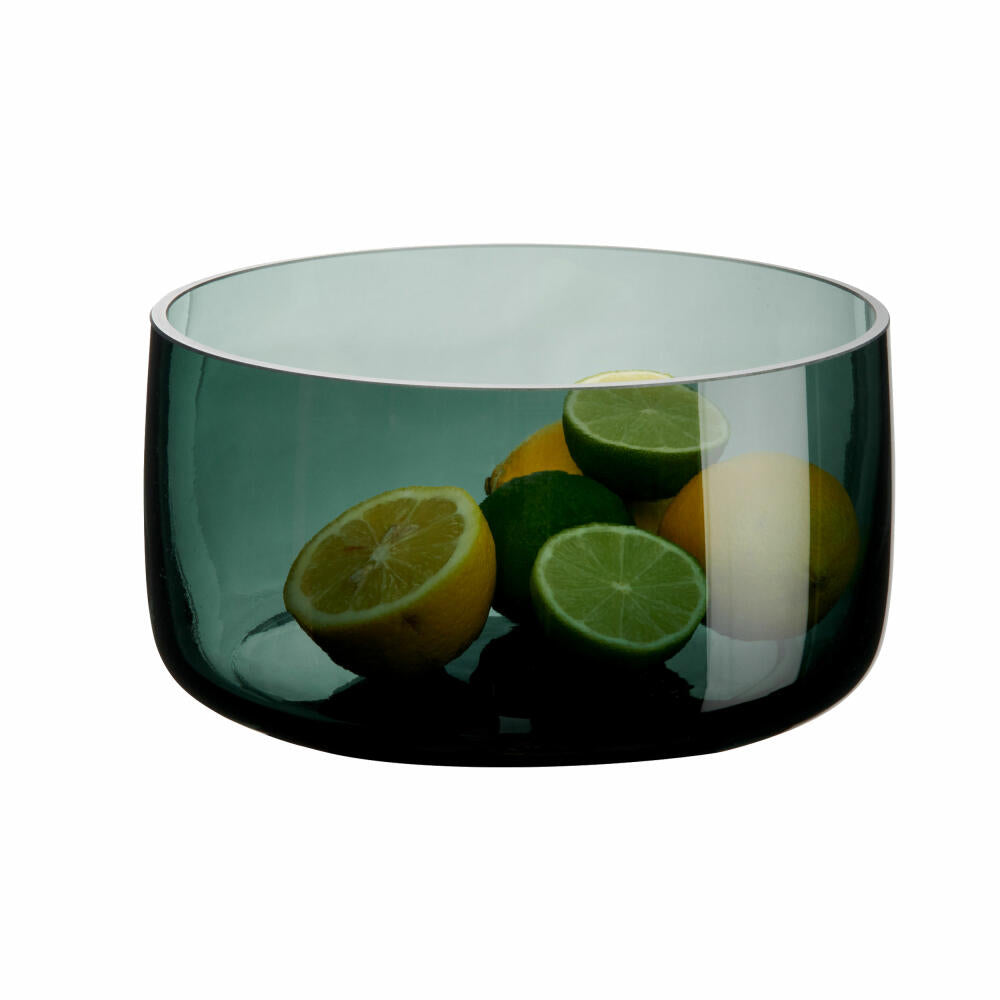 ASA Selection bowl Ajana, decorative bowl, bowl, glass, green, 21.5 cm, 88243009
