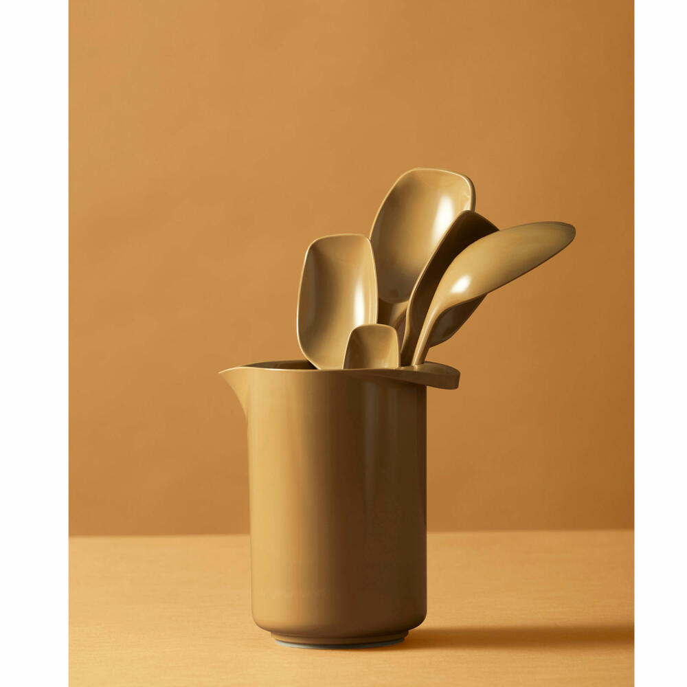 Rosti dough scraper Classic S, spatula, melamine, silicone, curry, 20 cm, 23736