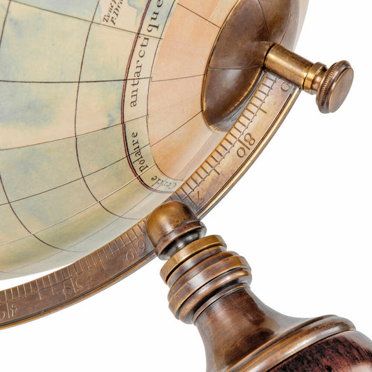 Authentic Models Globus Vaugondy 1745 Classic Stand, decorative globe, acacia wood / brass, GL008D