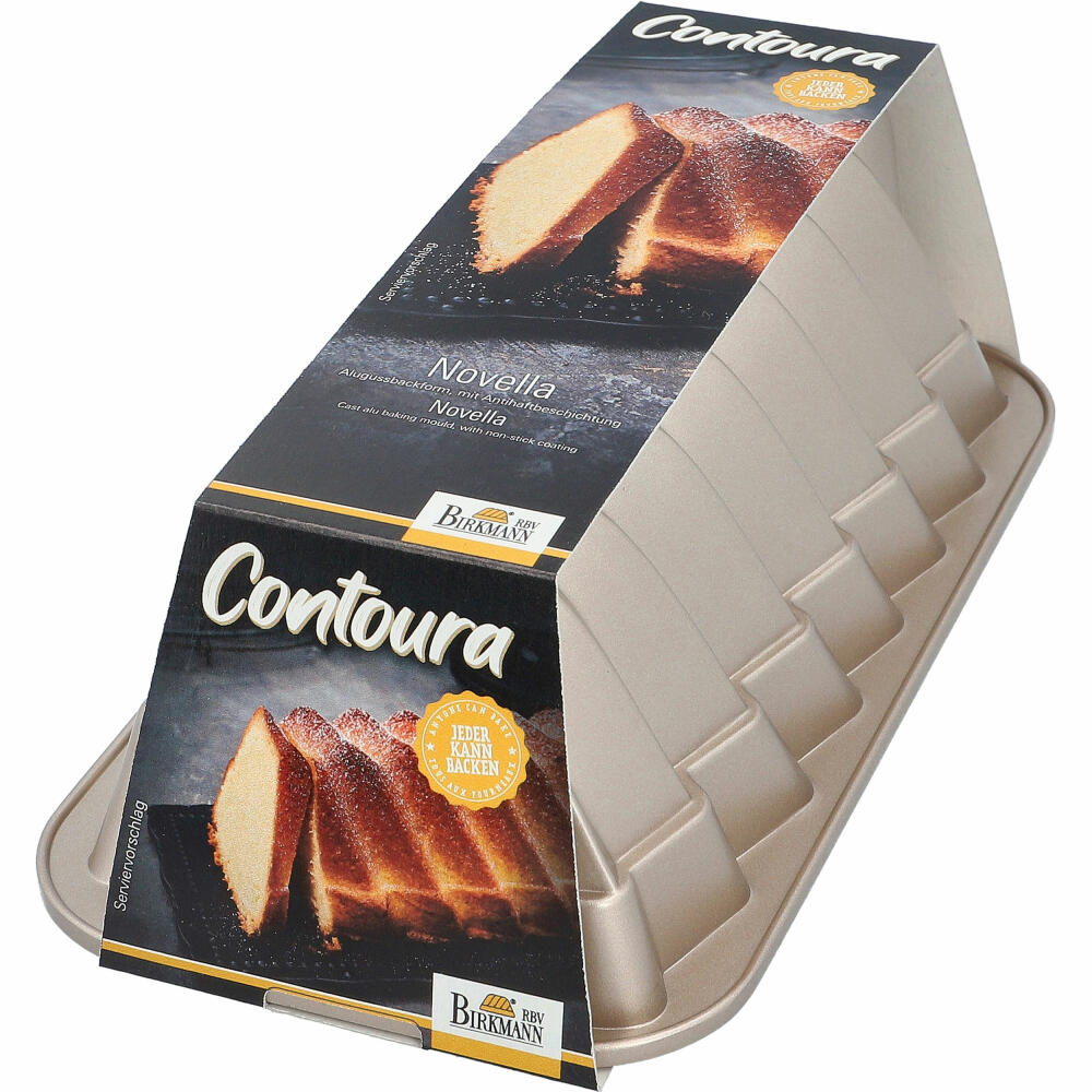 Birkmann Contoura Novella, baking pan, cake baking pan, motif baking pan, bundt cake pan, cast aluminum, 25 cm, 887053