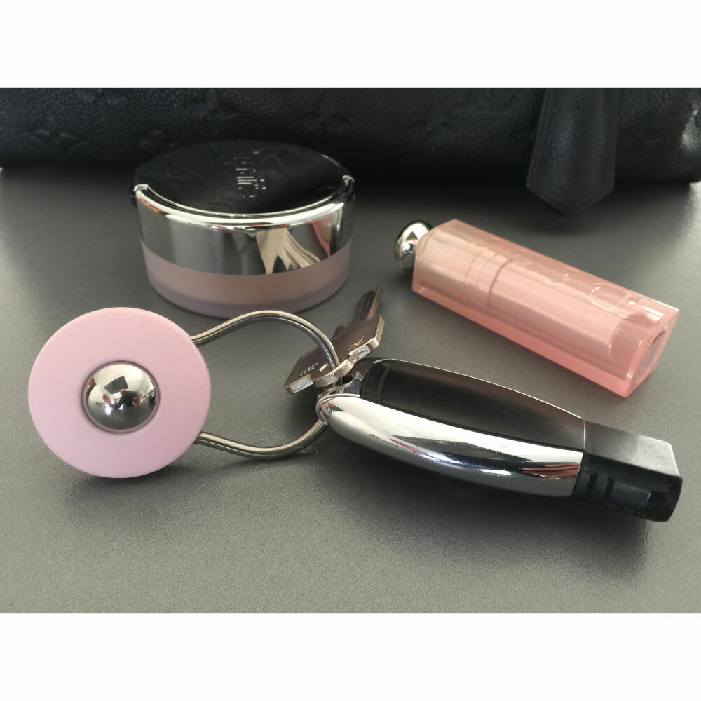 Authentics Orbit Key Ring, Key Organizer, V2A, Rubber, Pale Rose, 1000003