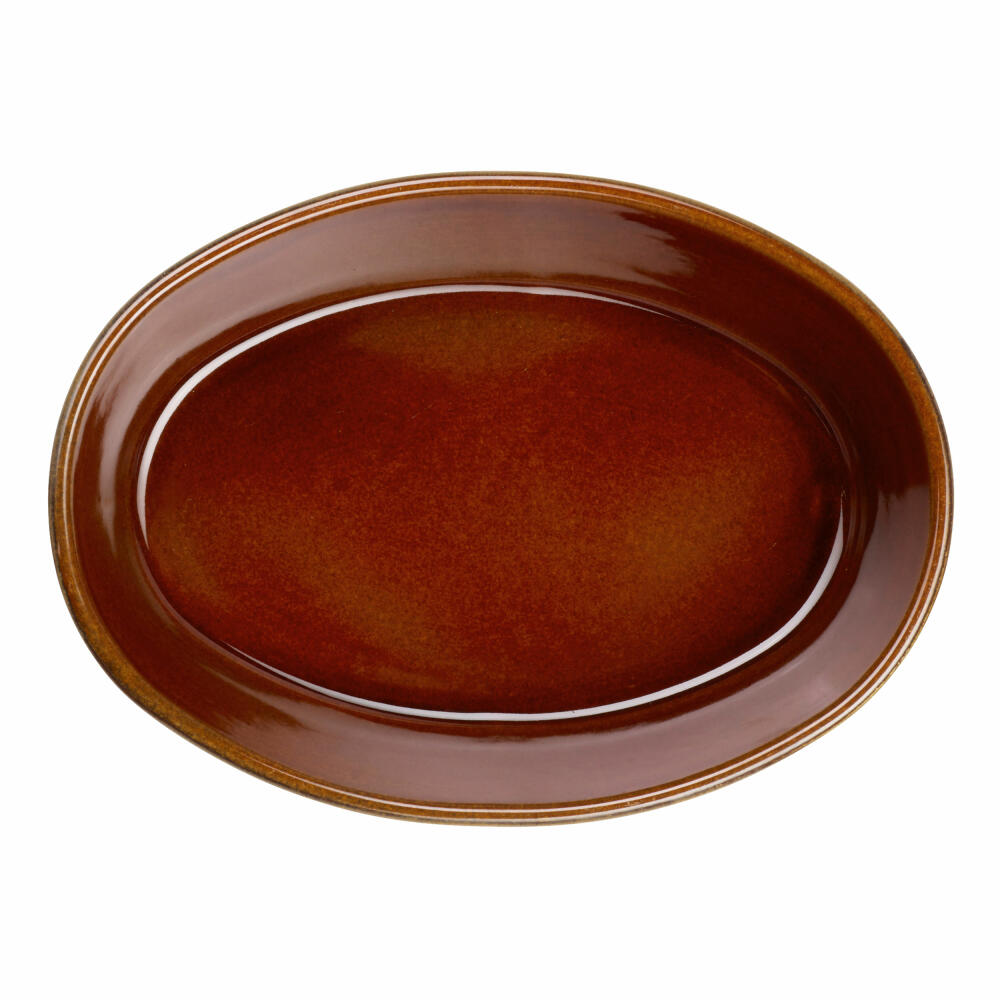 ASA Selection Auflaufform kitchenart oval Brown, Backform, Steinzeug, Braun, 25 x 18 cm, 54521238