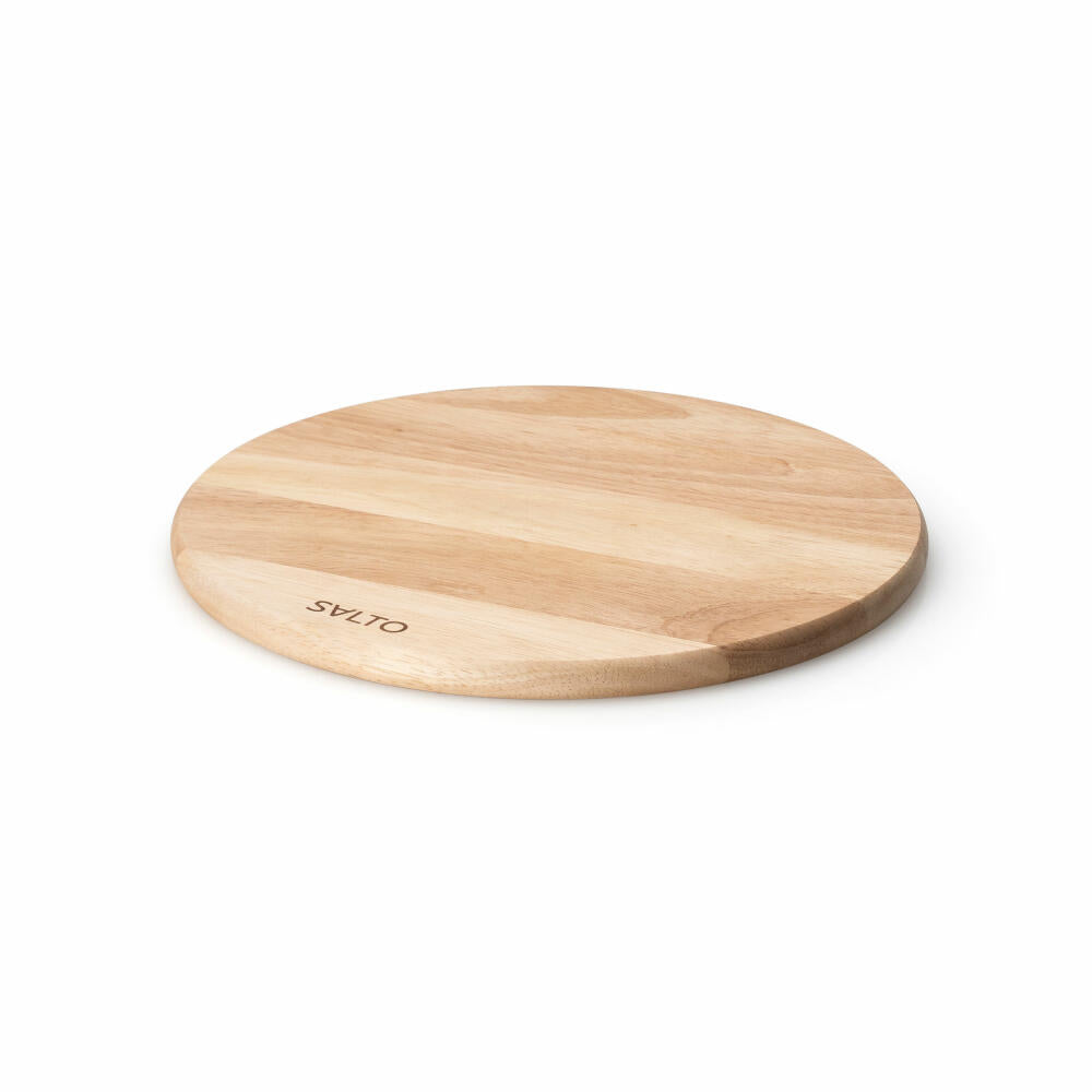 Continenta SALTO snack plate, breakfast board, wooden board, rubber tree, Ø 24.5 cm, 30995