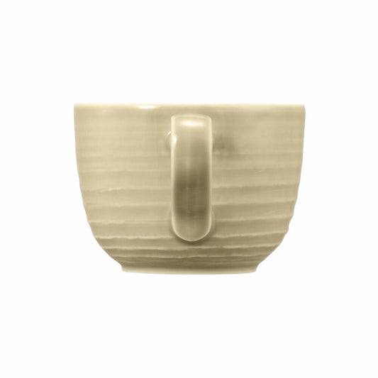 Seltmann Weiden Terra Milchkaffeeobertasse, Milchkaffeetasse, Kaffeetasse, Kaffee Tasse, Porzellan, Sandbeige, 400 ml, 001.764964