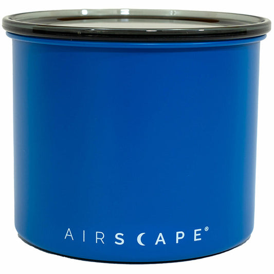 Airscape Edelstahl-Aromabehälter Klein, Kaffeedose, Aufbewahrungdose, Edelstahl, Blau Matt, AS2904