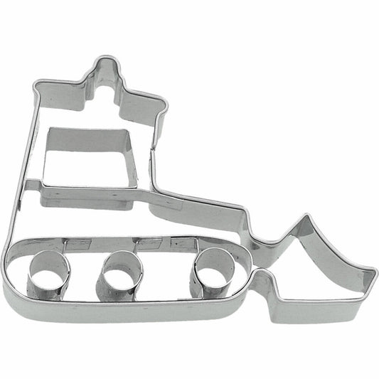 Birkmann Bulldozer cookie cutter, with internal embossing, cookie cutter, cookie mold, biscuit, biscuits, stainless steel, 8 cm, 199149