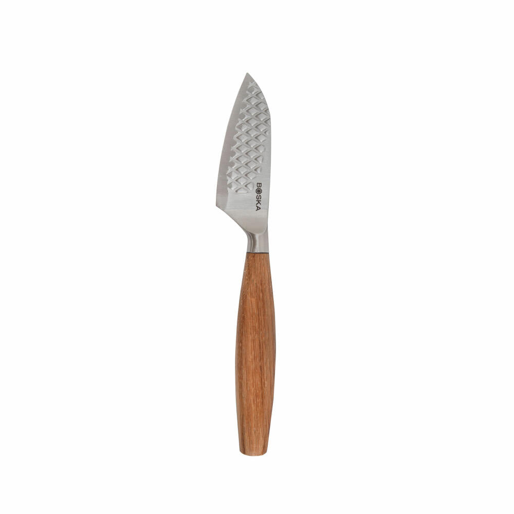 Boska Hartkäsemesser Oslo+ No. 5, Käsemesser, Edelstahl, Eichenholz, Silberfarben, Braun, 320359