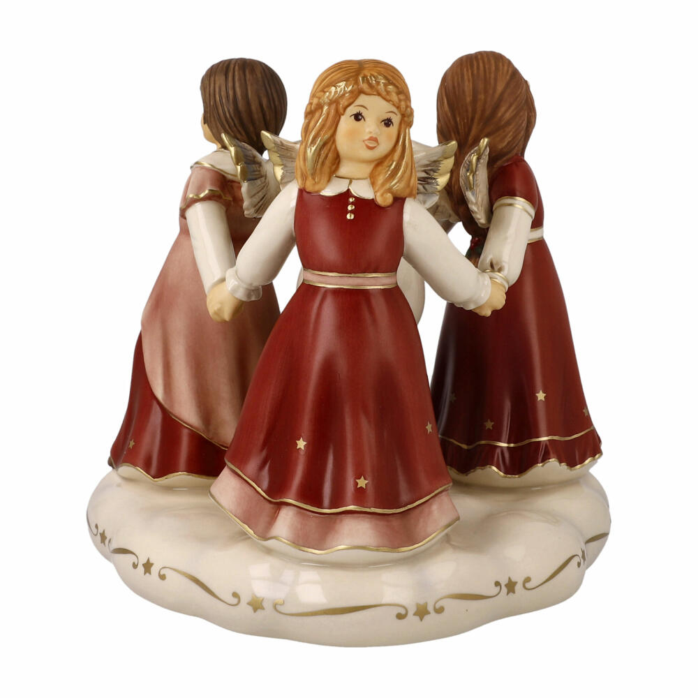 Goebel Angel Heavenly Dance, decorative figure, porcelain, Bordeaux, 17.5 cm, 41669291