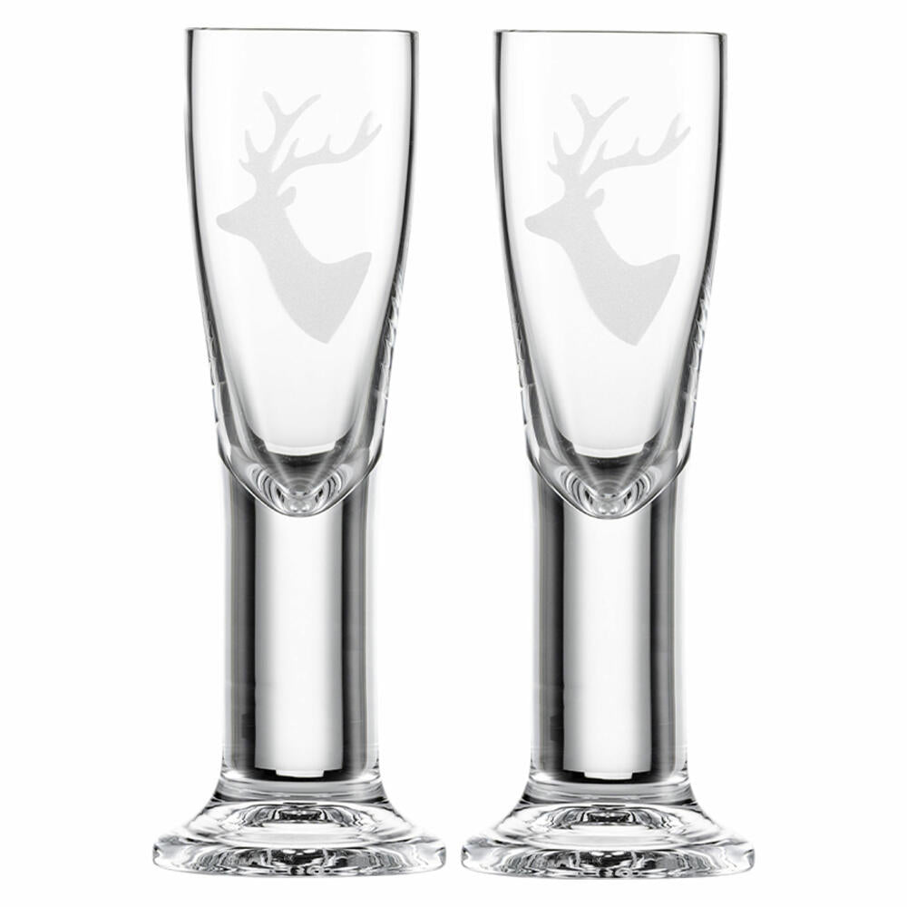 Eisch Destillate Schnapsglas 2er Set Chalet, Spirituosenglas, Kristallglas, 60 ml, 77158246