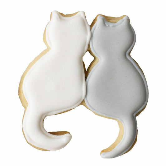 Birkmann cookie cutter cat couple, cookie cutter, cookie shape, biscuit, biscuits, stainless steel, 8 cm, 191822