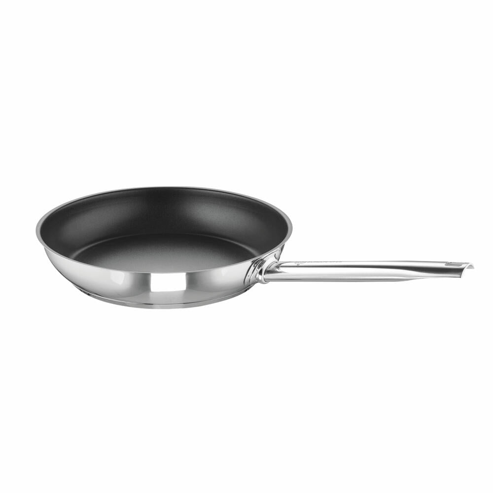 Schulte-Ufer frying pan Edena, Green Life, stainless steel 18/10, silver / black, 28 cm, 6876-28