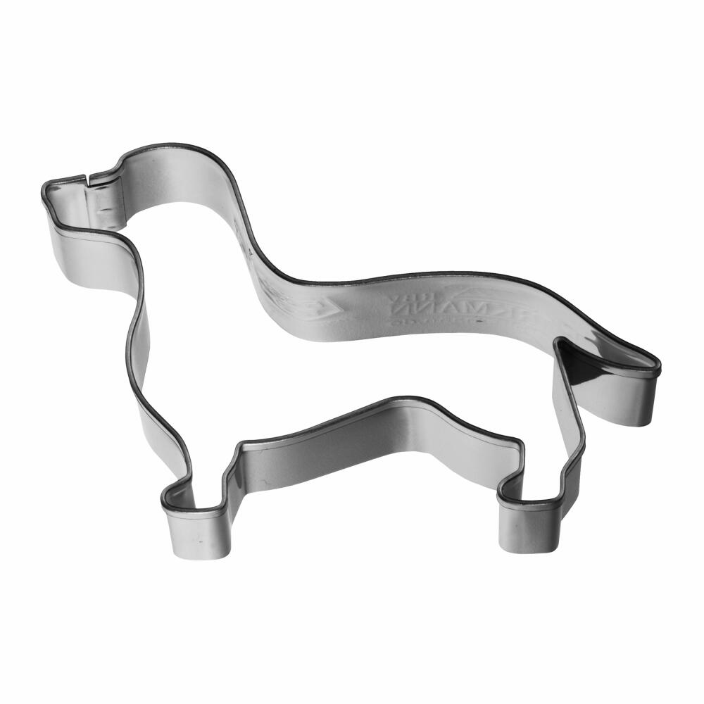 Birkmann cookie cutter dachshund, cookie cutter, cookie cutter, biscuit cutter, stainless steel, 7 cm, 198104