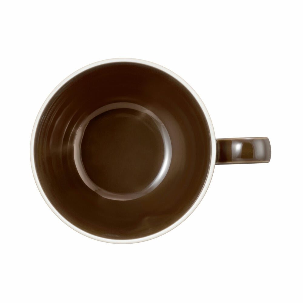 Seltmann Weiden Terra milk coffee cup, milk coffee cup, coffee cup, coffee cup, porcelain, earth brown, 400 ml, 001.765000