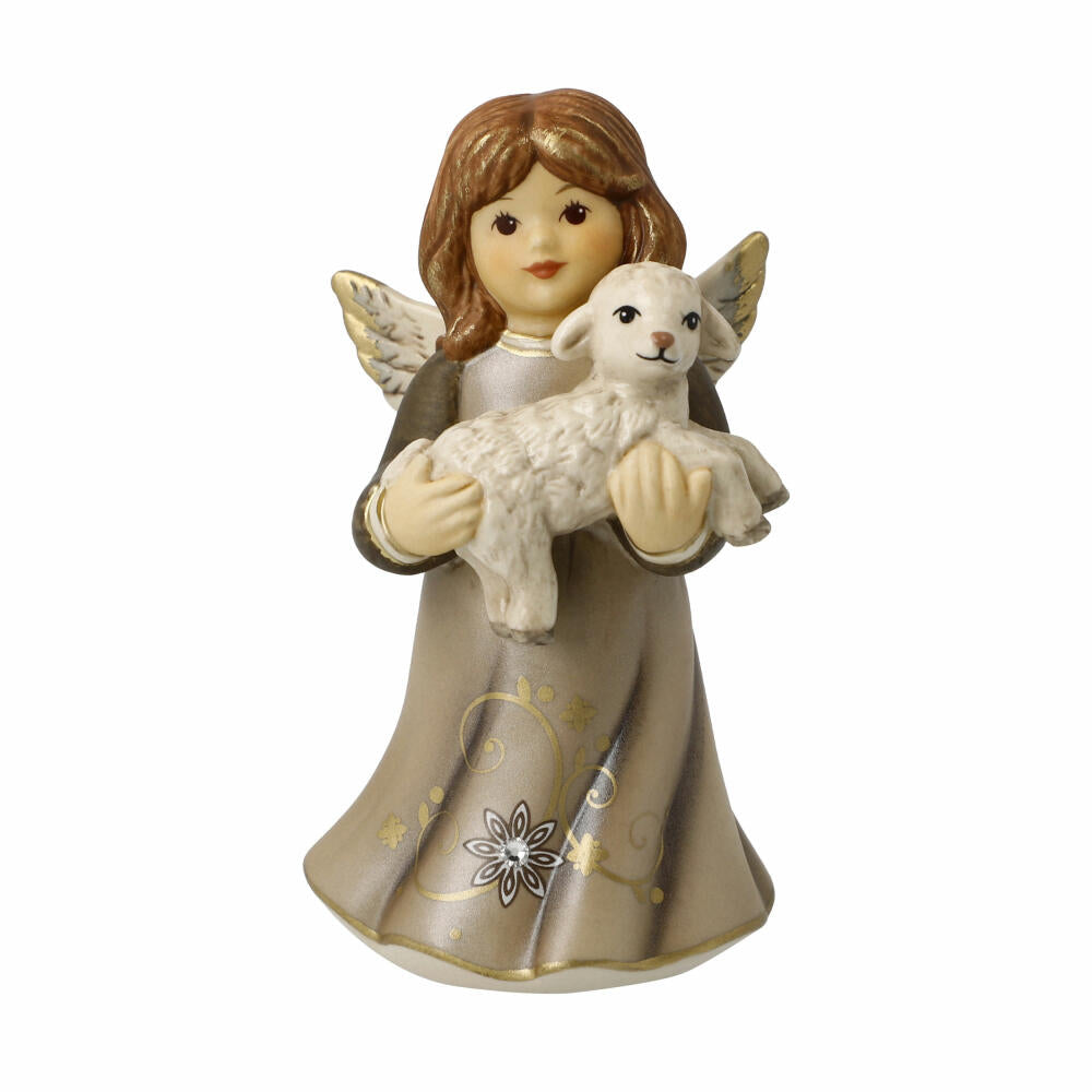 Goebel Angel Figurine Little Shepherd, Decorative Figure, Stoneware, Walnut, 8.5 cm, 41682661