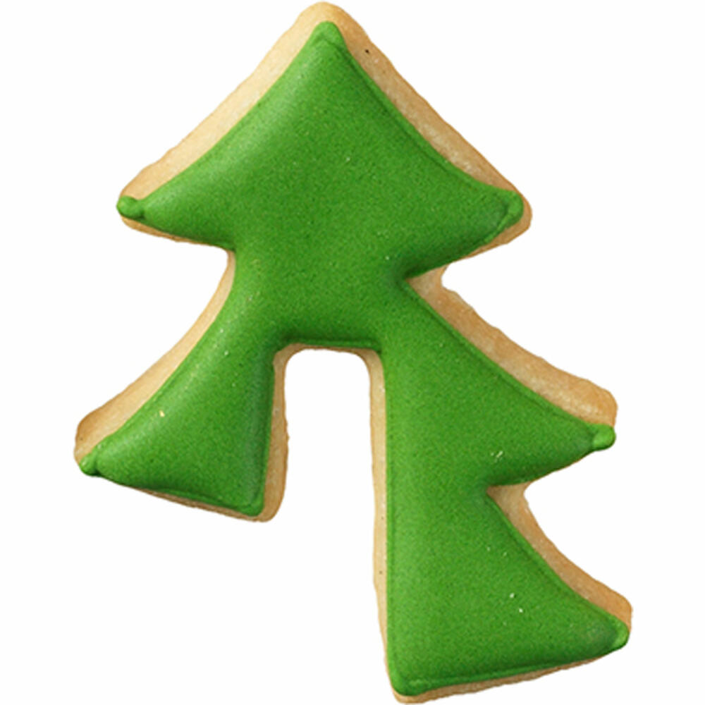 Birkmann cookie cutter VIP Christmas tree, cookie cutter, cookie shape, biscuit, cookies, stainless steel, 5.5 cm, 198678