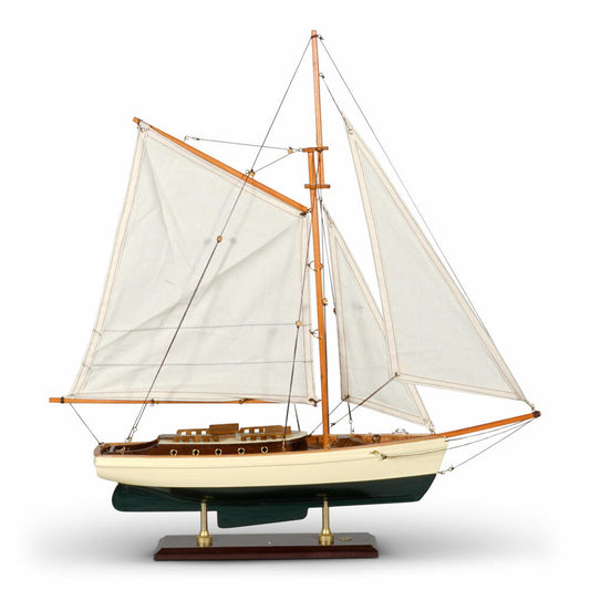 Authentic Models Schiffsmodell 1930 Classic Yacht Small, Schreibtischdeko, Holz, Baumwolle, AS134