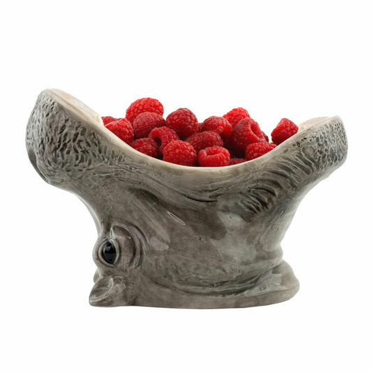 Donkey Products Hungry Hippos Bowl, Serving Bowl, Dolomite, Grey, 13.5 x 19 x 14 cm, 210740