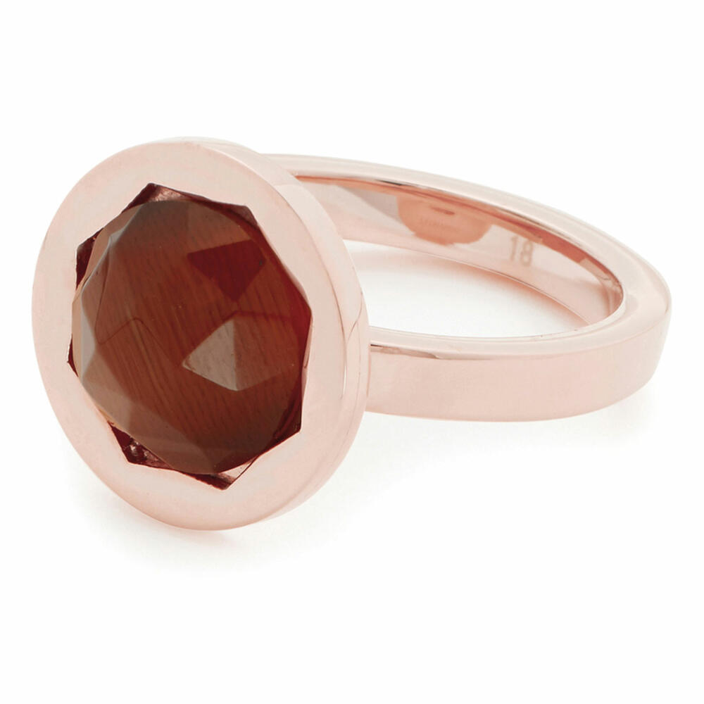 Leonardo Jewels Classico Ring 17 Jewelry Ring, Finger Ring, Jewelry, Stainless Steel IP Rose Gold / Glass, Gold, 2.7 cm, 015332