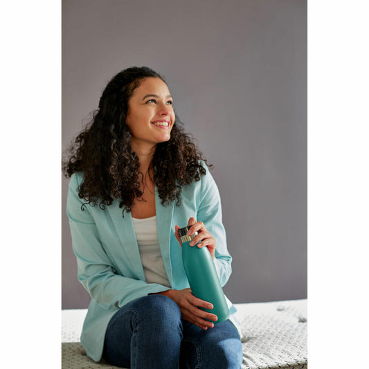 EMSA BLUDROP COLOR drinking bottle, water bottle, bottle, stainless steel, green, 0.5 L, N31102