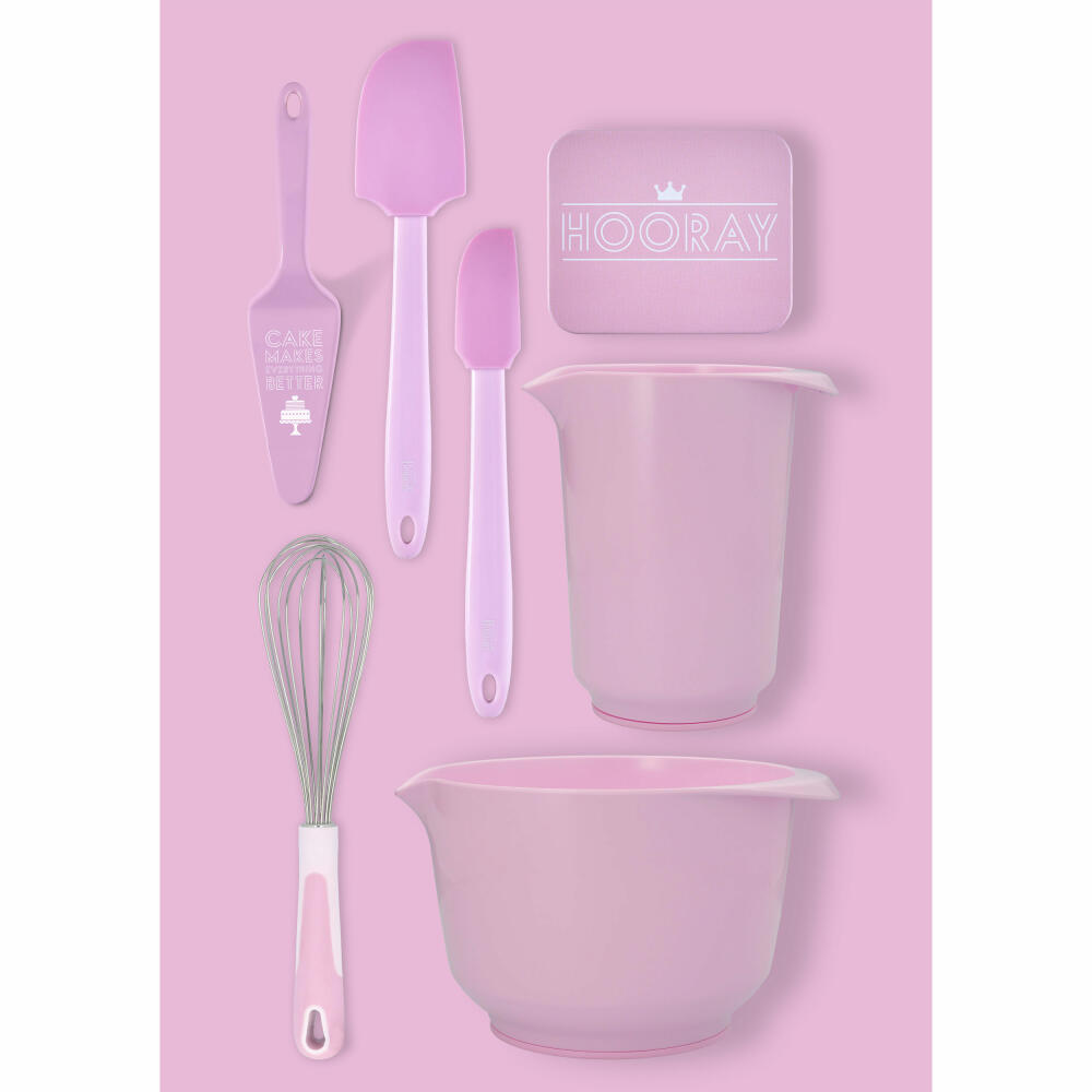 Birkmann Colour Bowl Rührbecher, Rühr Becher, Rührschüssel, Melaminharz, Rosa, 1 L, 708037