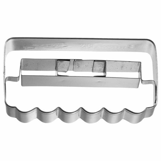 Birkmann cookie cutter wagon express train, cookie cutter, cookie mold, biscuit, cookies, stainless steel, 6.5 cm, 197749