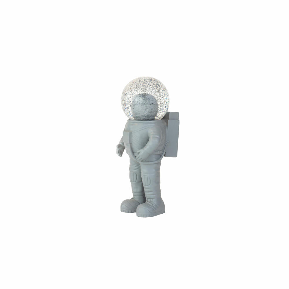 Donkey Products Summerglobe The Astronauts Small, Glitter Ball, Snow Globe, Glass / Polyresin, Grey, 13 cm, 360020