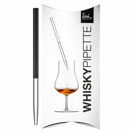 Eisch Whisky Pipette Gentleman Schwarz, Verdünnungspipette, Glas, Schwarz, 17 cm, 86599904