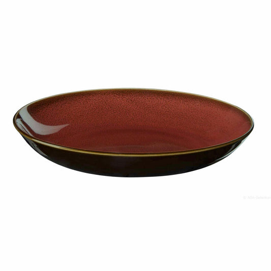 ASA Selection kolibri Coupe Plate Rusty Red, Dinner Plate, Dinner Plate, Porcelain, Red, Ø 24 cm, 25501250