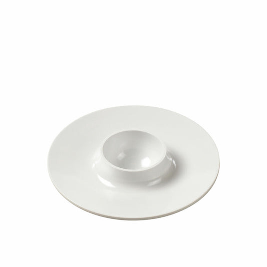 Rosti Egg Cup Hamlet, with Tray, Egg Holder, Melamine, White, 23985