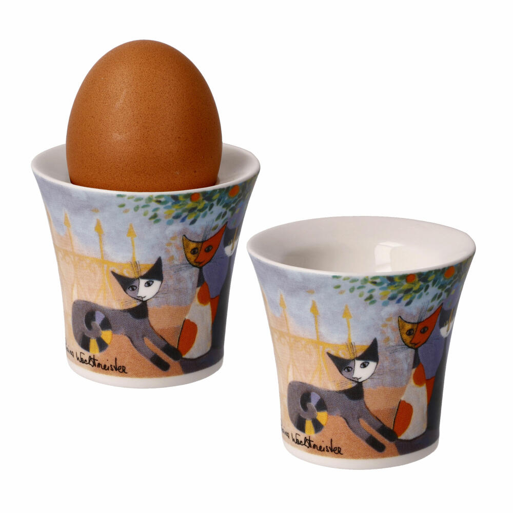 Goebel egg cups set of 2 Rosina Wachtmeister - Tempi felici, New Bone China, colorful, 6 cm, 66861261