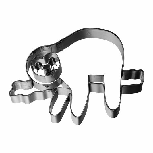 Birkmann cookie cutter sloth lying on branch, cookie cutter, cookie cutter, biscuit cutter, stainless steel, with inner embossing, 10 cm, 198012