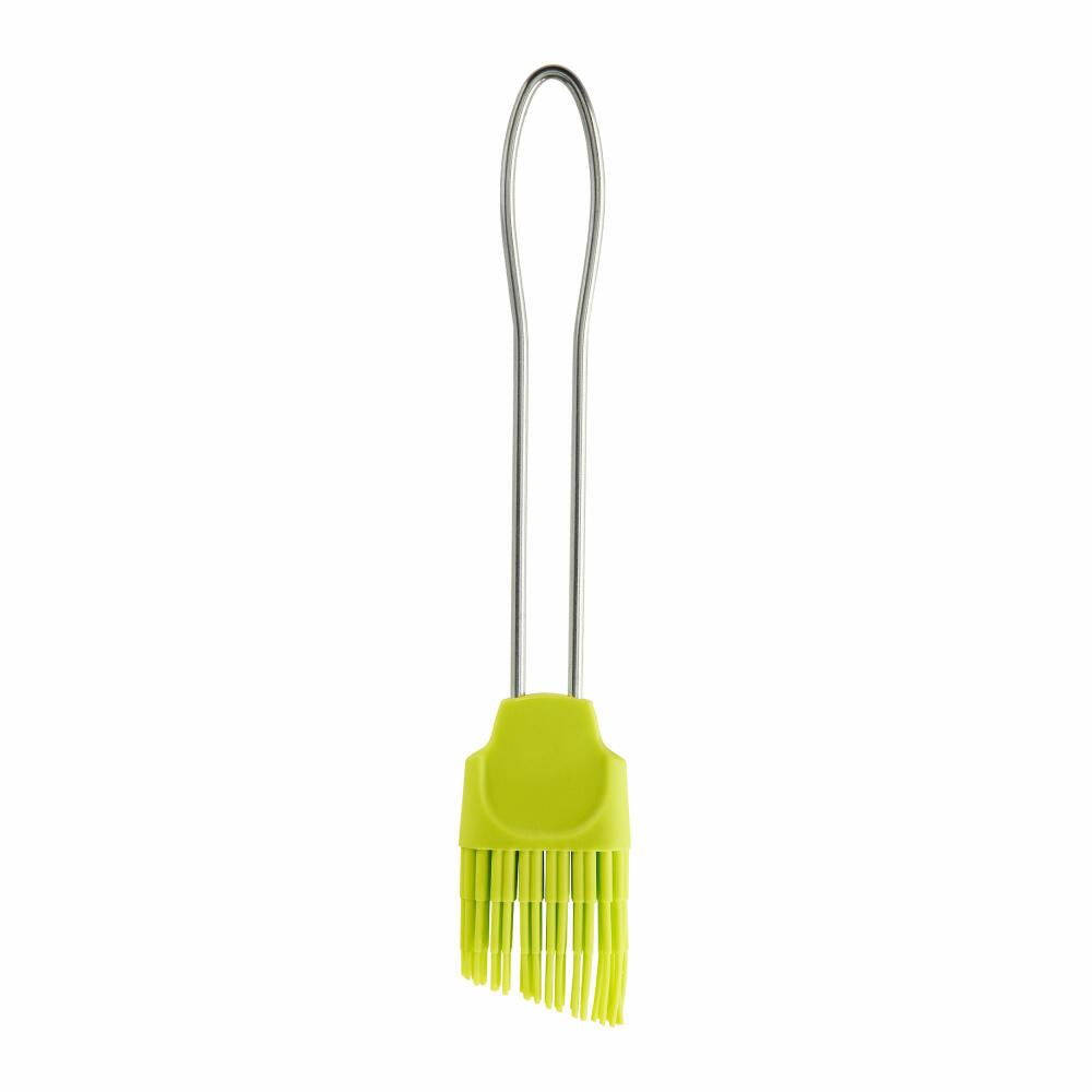 Birkmann silicone brush Colour Splash, small, baking brush, silicone head with stainless steel handle, green, 3 cm, 421929