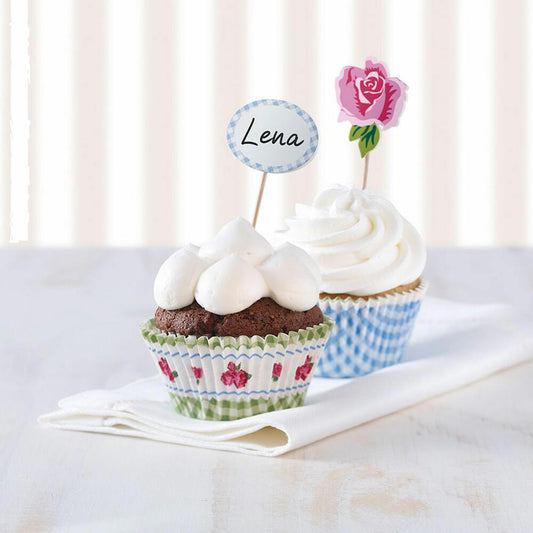 Birkmann Rose CupCake Deco-Set, 36-tlg., Cupcakeförmchen, Backförmchen, Papierbackförmchen, Papier, 441118