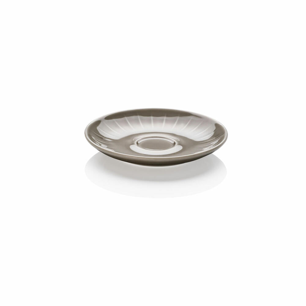 Rosenthal Espresso-Untertasse Joyn Grey, Unterteller, Untere, Porzellan, Grau, 12 cm, 44020-640202-14716