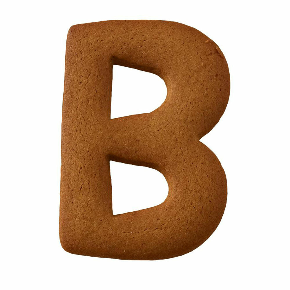 Birkmann cookie cutter letter B, cookie cutter, cookie mold, biscuit, cookies, stainless steel, 6 cm, 196308