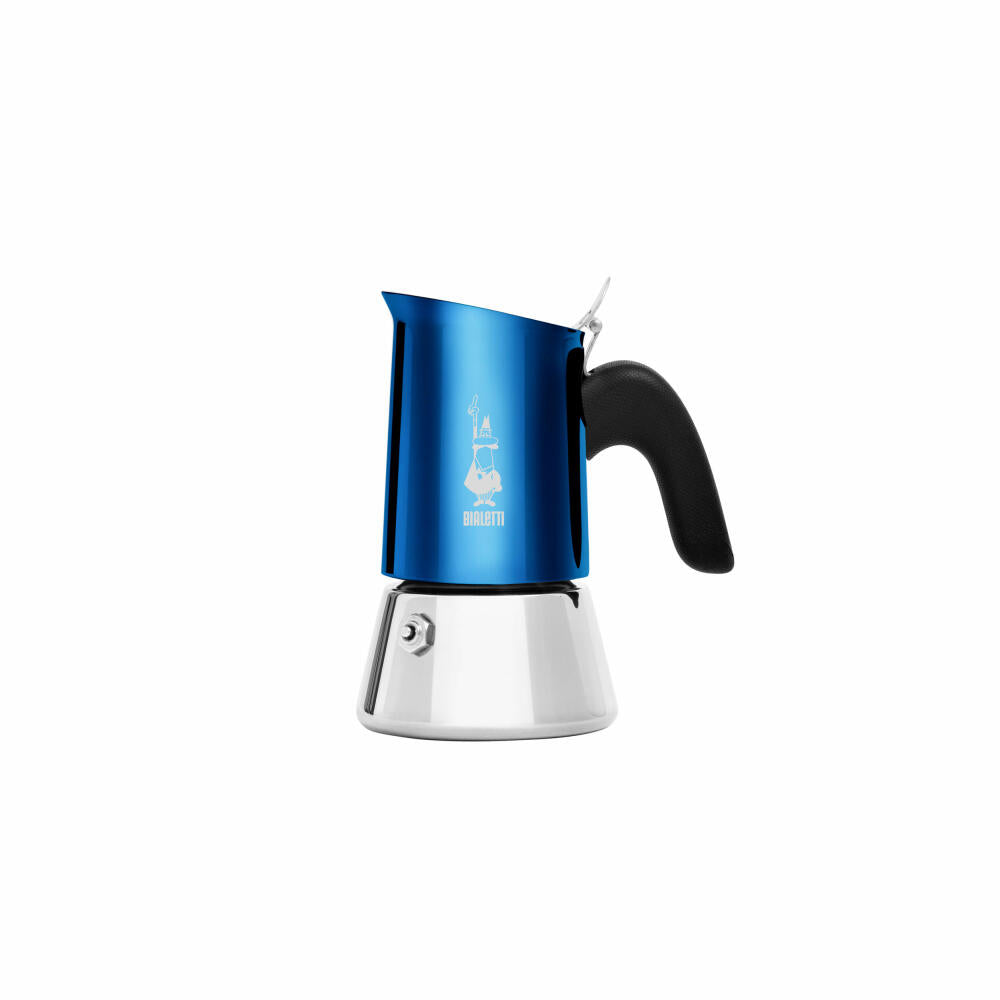 Bialetti Espresso Maker New Venus for 2 Cups, Espresso, Espresso Pot, Coffee Maker, Stainless Steel, Blue, 85 ml, 7272