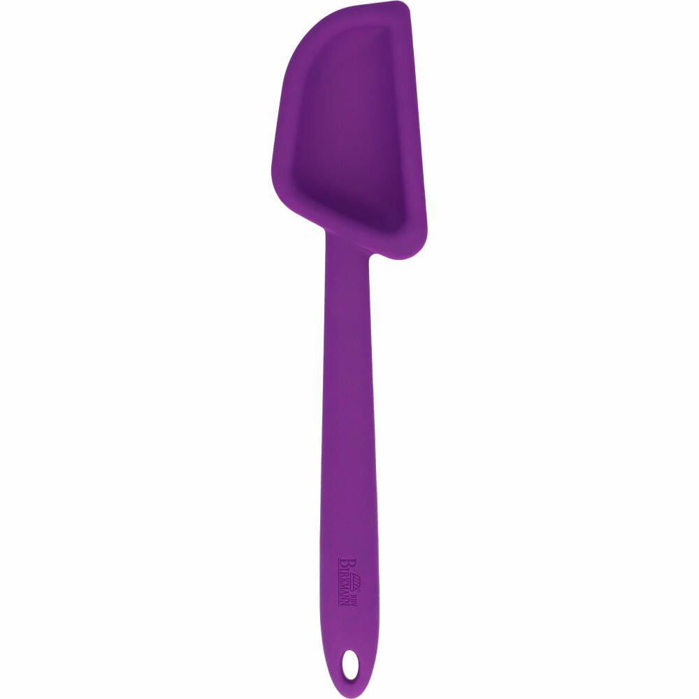 Birkmann Colour Kitchen spoon, dough scraper, cooking spoon, spoon, silicone with metal core, purple, 29 cm, 422568