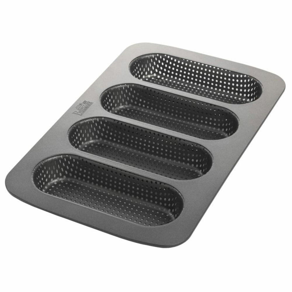 Birkmann Mit Laib und Seele mini baguette tray, baguette tray, baking pan, baking accessories, non-stick, 35 cm, 210219