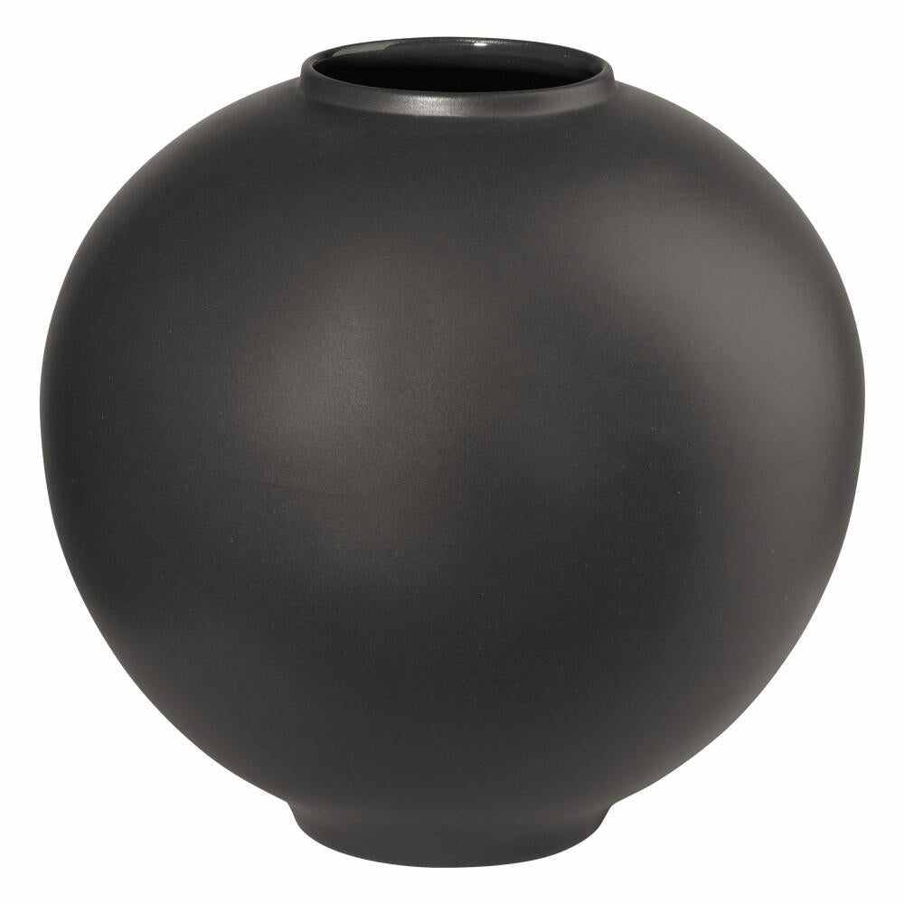 ASA Selection mara Vase basalt, Blumenvase, Tischvase, Dekovase, Steinzeug, Anthrazit Matt, H 16.5 cm, 87032617