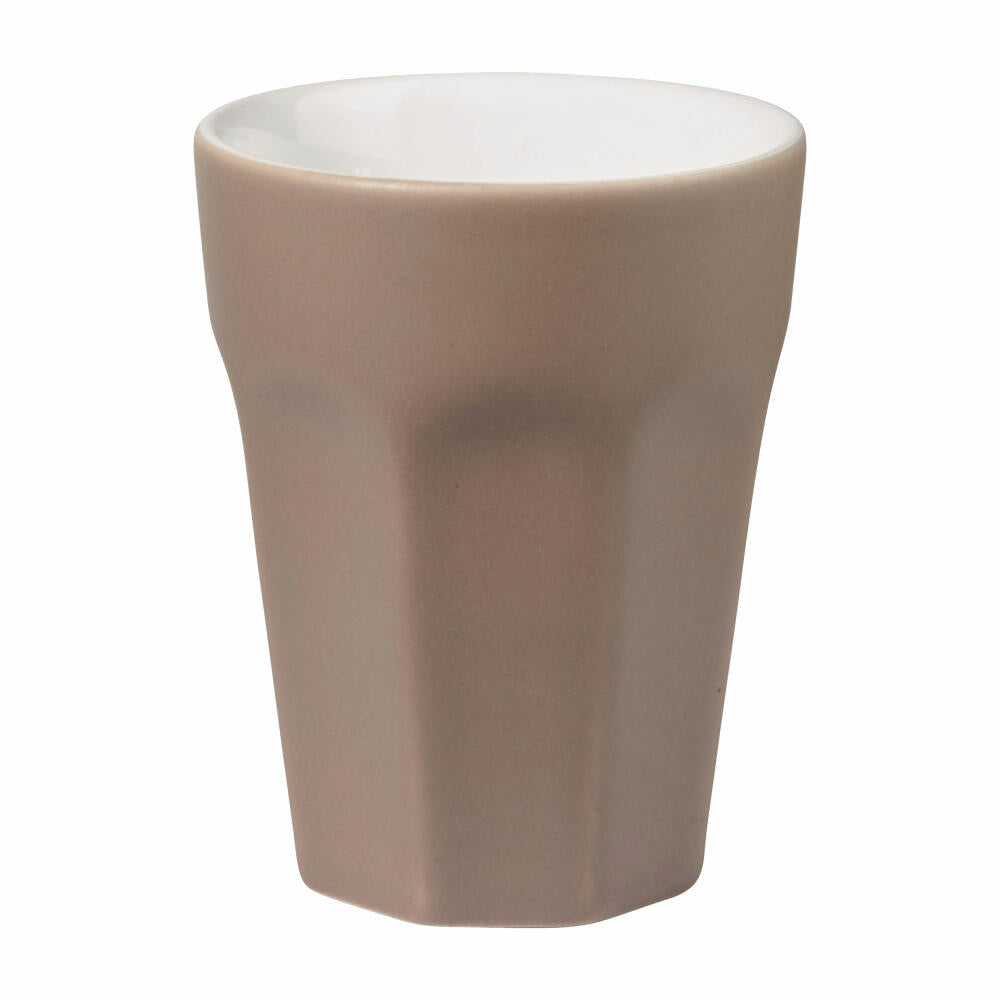 ASA Selection ti amo colore Becher Cappuccino, Cappuccinobecher, Kaffeetasse, Tasse, Steingut, Taupe, 250 ml, 5180208