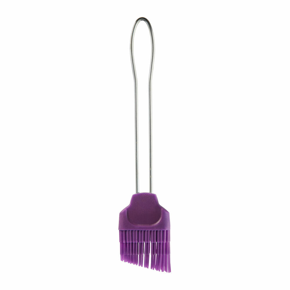 Birkmann silicone brush Colour Splash, large, baking brush, silicone head with stainless steel handle, purple, 4 cm, 421899