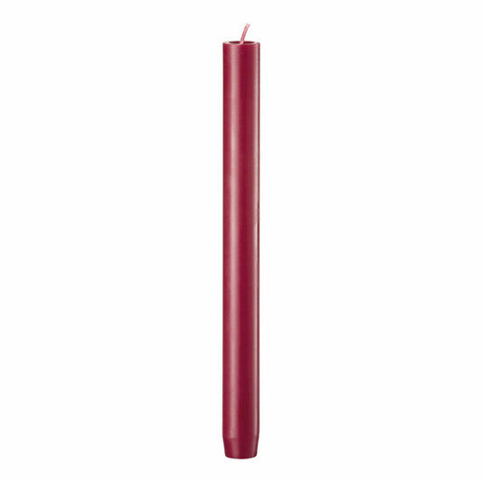 Engels Kerzen Original Taper Candle Cast, Stick Candle, Candlestick Candle, Table Candle, Paraffin, Burgundy, Ø 2.2 cm, H 24 cm, 62002224250