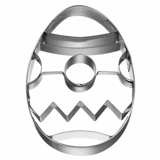 Birkmann cookie cutter egg 2, cookie cutter, cookie mold, biscuit, cookies, stainless steel, 8 cm, 197411