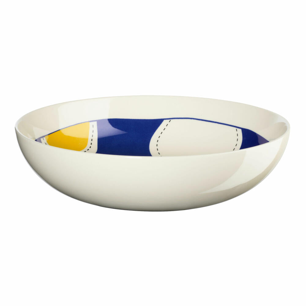 ASA Selection Salatschale Variété Artiste Coloré, Steinzeug, Blau, 27.5 cm, 58271248