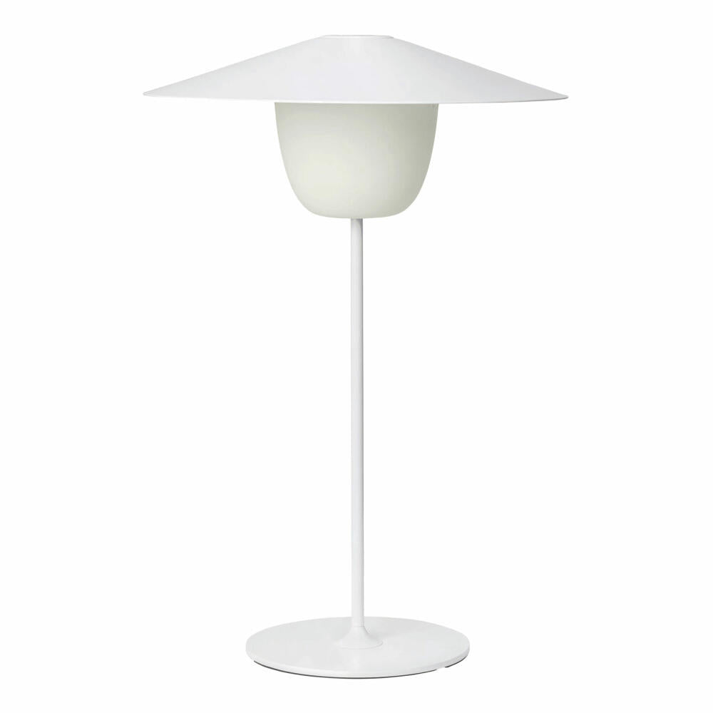 Blomus Mobile LED-Leuchte ANI LAMP LARGE, Lampe, Aluminium matt pulverbeschichtet, White, 66068