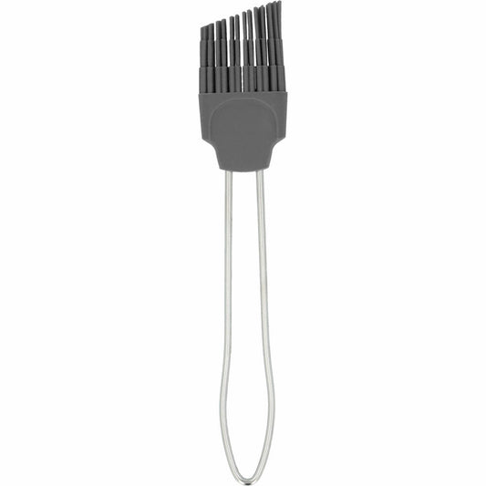 Birkmann Colour Kitchen Silikonpinsel Klein, Backpinsel, Silikonkopf mit Edelstahlgriff, Grau, 3 cm, 422797