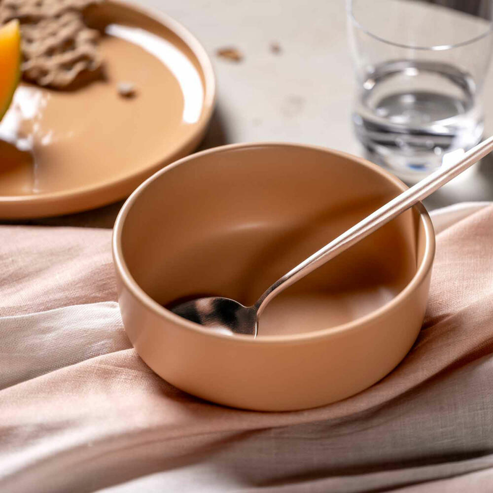 Leonardo Keramikschale ROMA, Schale, Schüssel, Keramik, Apricot, 16 cm, 027266