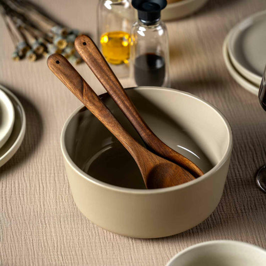 Leonardo Keramikschale ROMA, Schale, Schüssel, Keramik, Beige, 22 cm, 026365