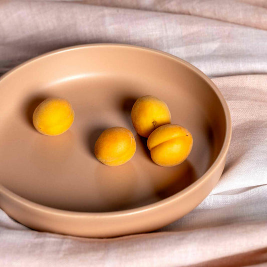 Leonardo Keramikteller Tief ROMA, Teller, Speiseteller, Pastateller, Keramik, Apricot, 20 cm, 027265